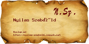 Nyilas Szebáld névjegykártya